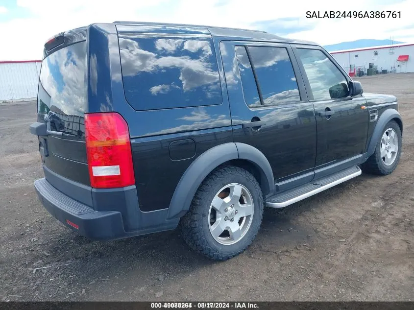 SALAB24496A386761 2006 Land Rover Lr3 V6