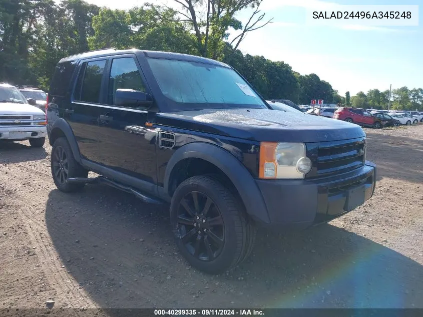 SALAD24496A345248 2006 Land Rover Lr3 V6