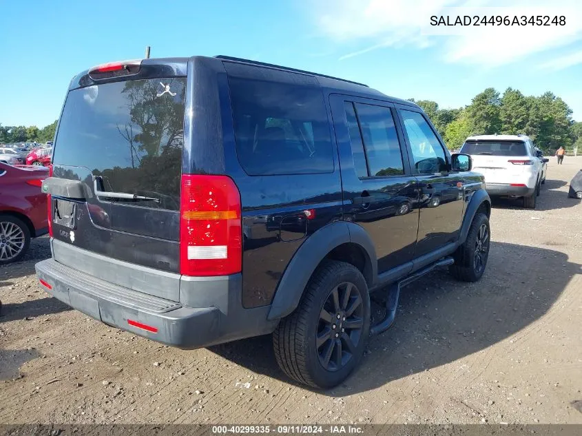 SALAD24496A345248 2006 Land Rover Lr3 V6