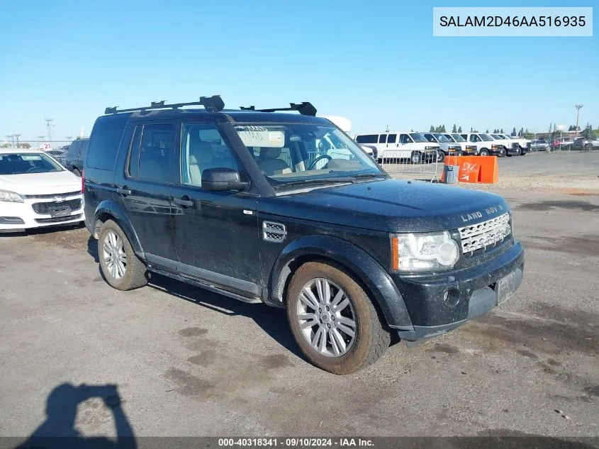 2010 Land Rover Lr4 Hse VIN: SALAM2D46AA516935 Lot: 40318341