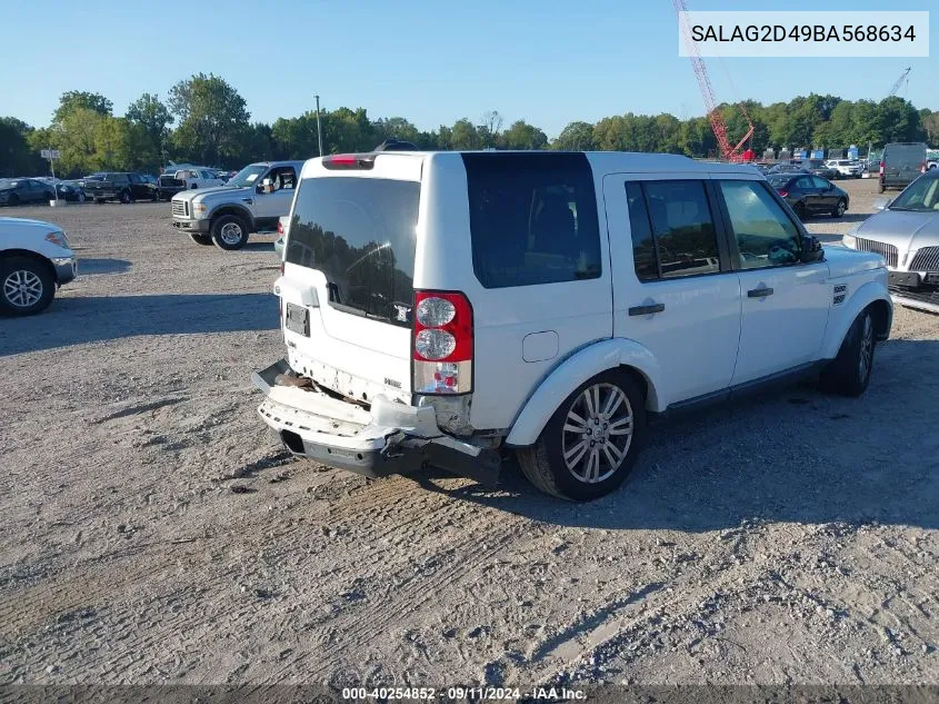 SALAG2D49BA568634 2011 Land Rover Lr4 Hse