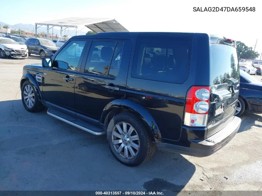 2013 Land Rover Lr4 VIN: SALAG2D47DA659548 Lot: 40313557