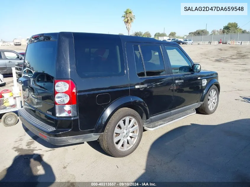 2013 Land Rover Lr4 VIN: SALAG2D47DA659548 Lot: 40313557