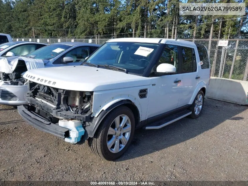 2016 Land Rover Lr4 VIN: SALAG2V62GA799589 Lot: 40091868