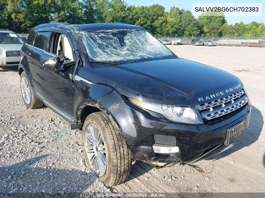 2012 Land Rover Range Rover Evoque Prestige Premium VIN: SALVV2BG6CH702383 Lot: 40139861