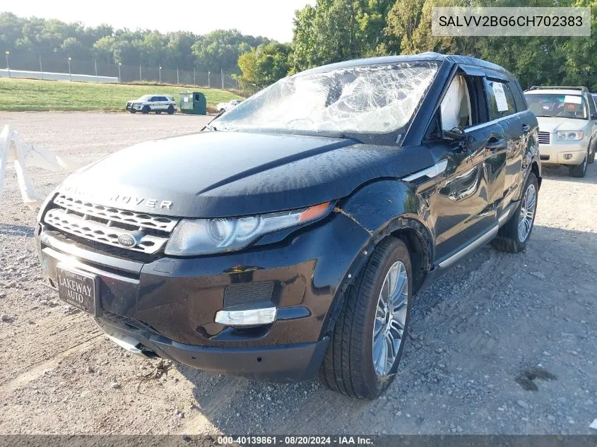 2012 Land Rover Range Rover Evoque Prestige Premium VIN: SALVV2BG6CH702383 Lot: 40139861