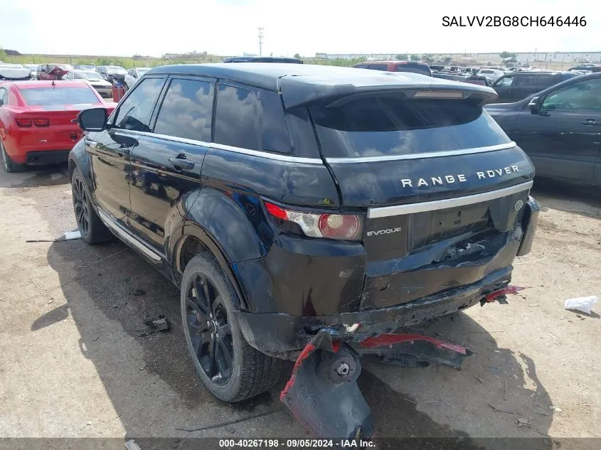 SALVV2BG8CH646446 2012 Land Rover Range Rover Evoque Prestige Premium