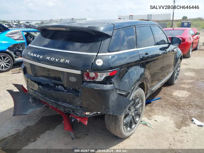 SALVV2BG8CH646446 2012 Land Rover Range Rover Evoque Prestige Premium