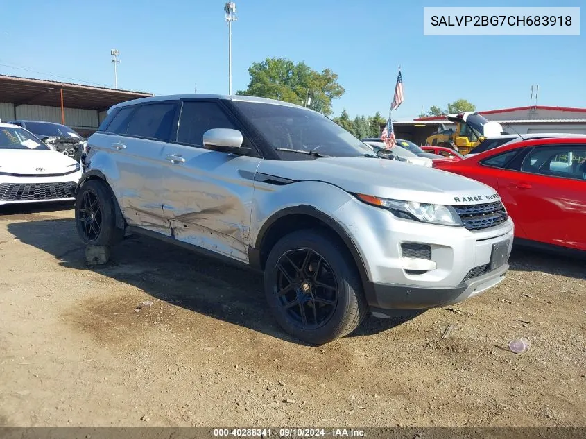 SALVP2BG7CH683918 2012 Land Rover Range Rover Evoque Pure Plus