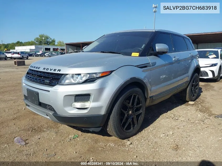 2012 Land Rover Range Rover Evoque Pure Plus VIN: SALVP2BG7CH683918 Lot: 40288341