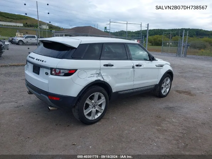 2013 Land Rover Range Rover Evoque Pure VIN: SALVN2BG7DH738567 Lot: 40351778