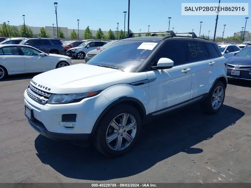 2014 Land Rover Range Rover Evoque Pure VIN: SALVP2BG7EH862916 Lot: 40229788