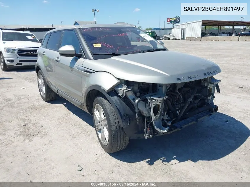 SALVP2BG4EH891497 2014 Land Rover Range Rover Evoque Pure Plus