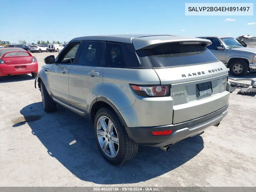 SALVP2BG4EH891497 2014 Land Rover Range Rover Evoque Pure Plus