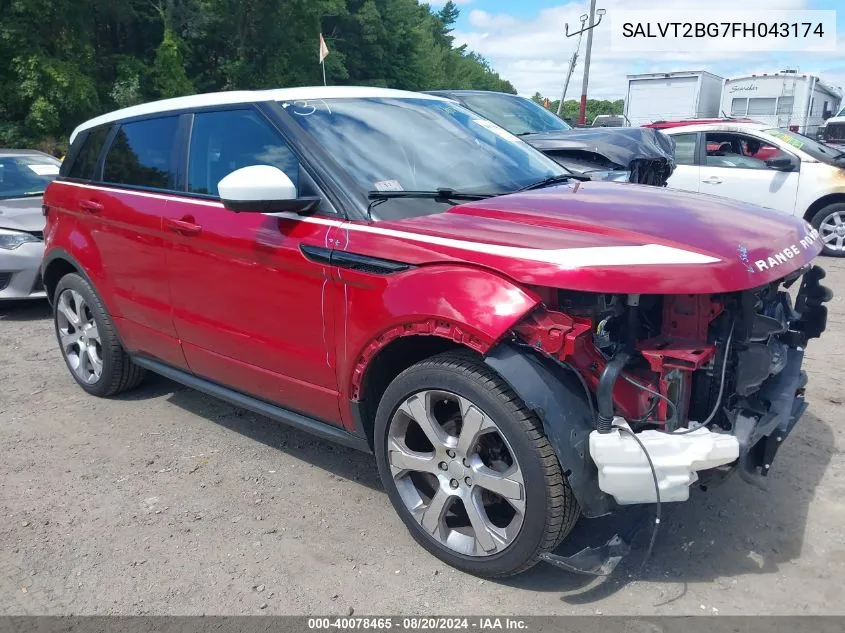 SALVT2BG7FH043174 2015 Land Rover Range Rover Evoque Dynamic