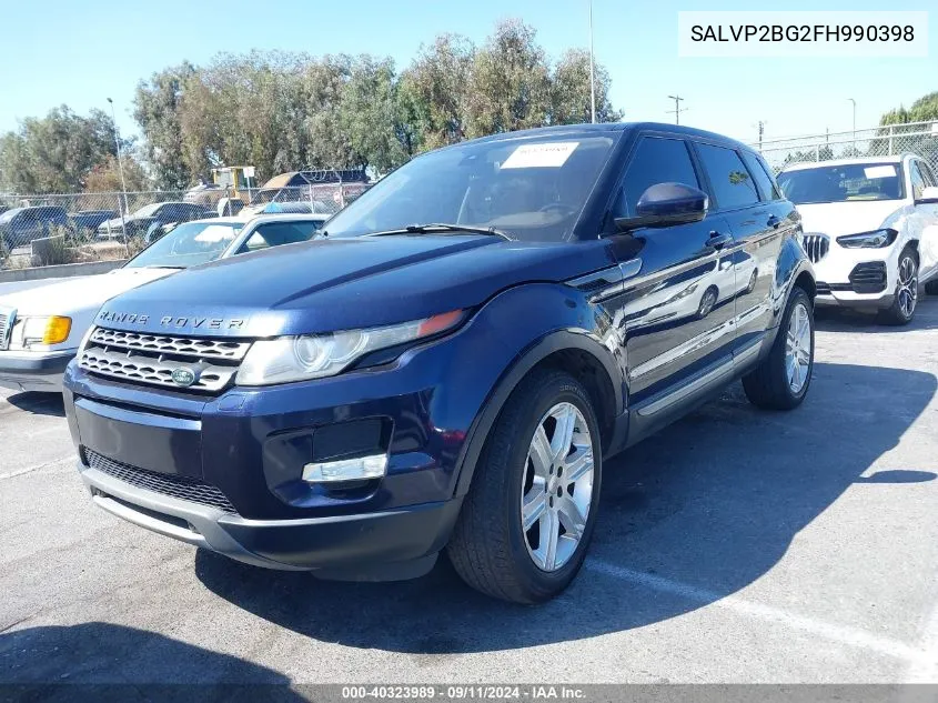 SALVP2BG2FH990398 2015 Land Rover Range Rover Evoque Pure Plus