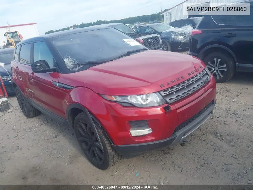 SALVP2BG9FH028860 2015 Land Rover Range Rover Evoque Pure Plus