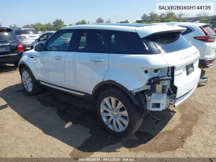 SALVR2BG6GH144139 2016 Land Rover Range Rover Evoque Hse