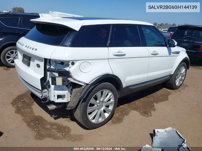 SALVR2BG6GH144139 2016 Land Rover Range Rover Evoque Hse