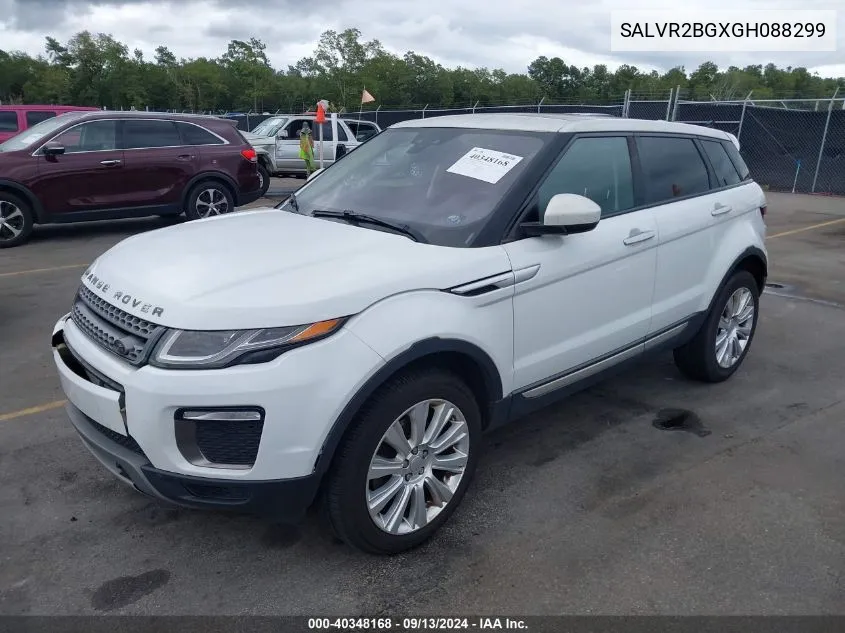 2016 Land Rover Range Rover Evoque Hse VIN: SALVR2BGXGH088299 Lot: 40348168