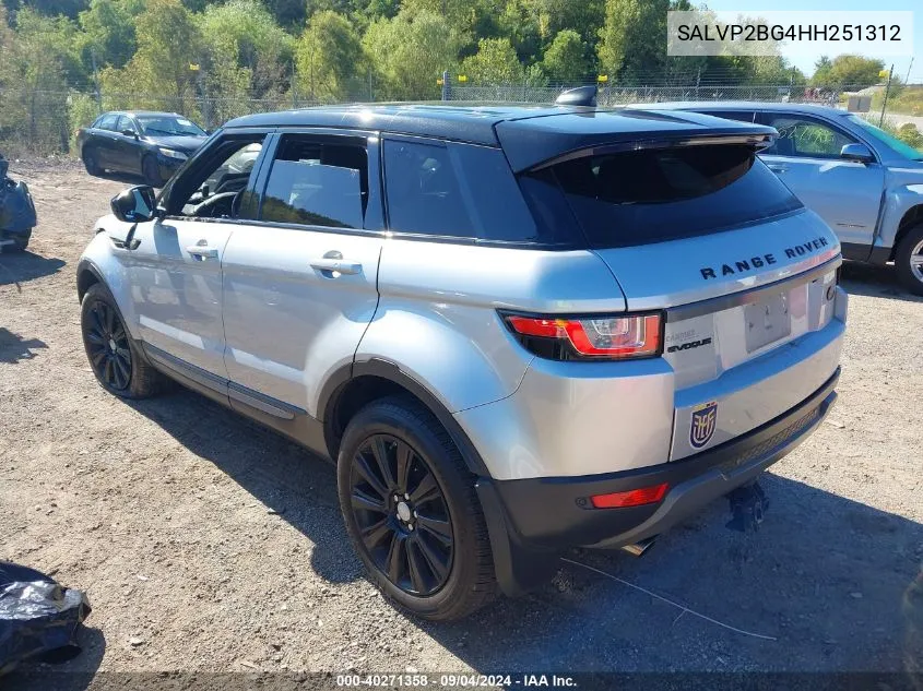 SALVP2BG4HH251312 2017 Land Rover Range Rover Evoque Se