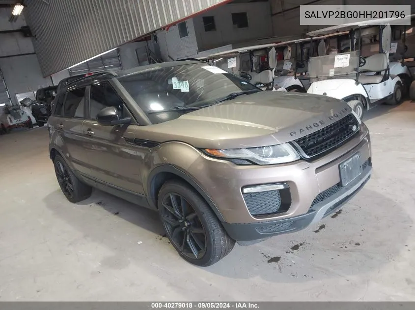 2017 Land Rover Range Rover Evoque Se/Se Premium VIN: SALVP2BG0HH201796 Lot: 40279018