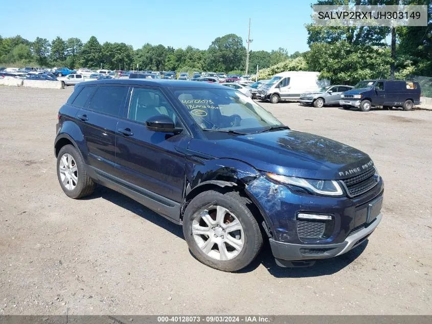 2018 Land Rover Range Rover Evoque Se/Se Premium VIN: SALVP2RX1JH303149 Lot: 40128073