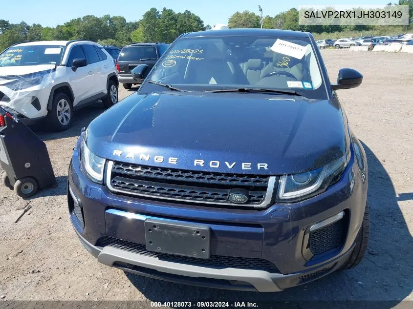 2018 Land Rover Range Rover Evoque Se/Se Premium VIN: SALVP2RX1JH303149 Lot: 40128073