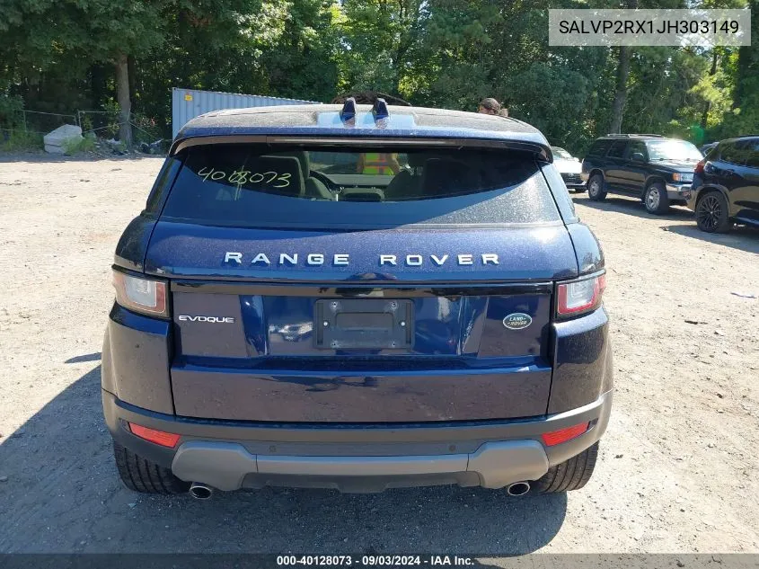 SALVP2RX1JH303149 2018 Land Rover Range Rover Evoque Se/Se Premium