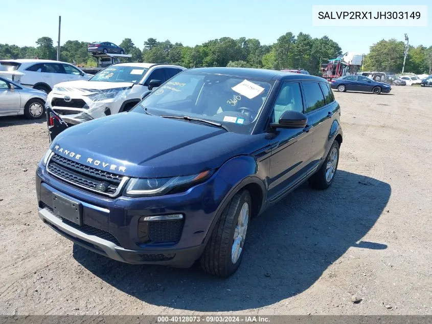 2018 Land Rover Range Rover Evoque Se/Se Premium VIN: SALVP2RX1JH303149 Lot: 40128073