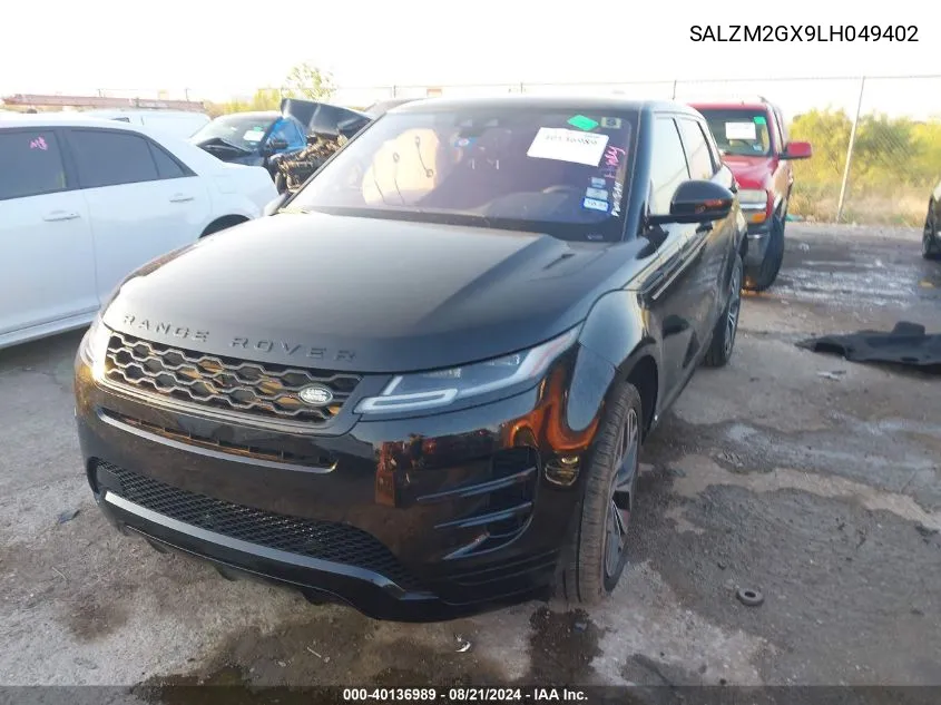 2020 Land Rover Range Rover Evoque Hse VIN: SALZM2GX9LH049402 Lot: 40136989