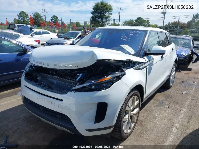 2020 Land Rover Range Rover Evoque Se VIN: SALZP2FX3LH058282 Lot: 40273098