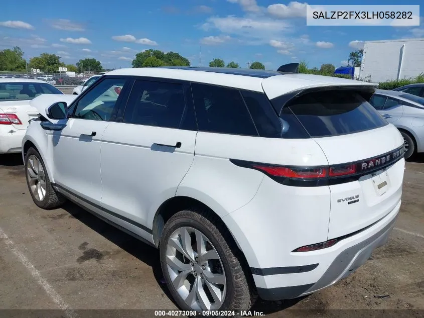 SALZP2FX3LH058282 2020 Land Rover Range Rover Evoque Se