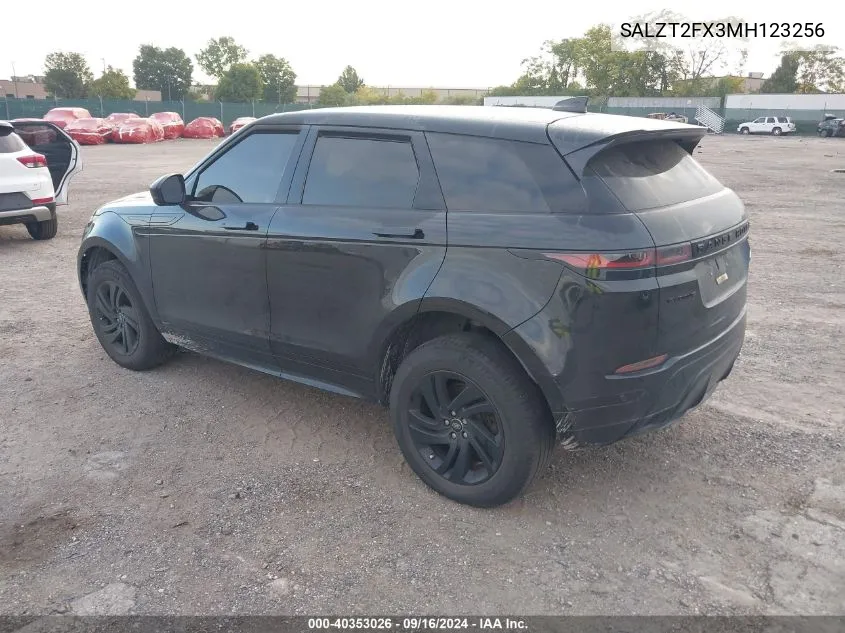 2021 Land Rover Range Rover Evoque R-Dynamic S VIN: SALZT2FX3MH123256 Lot: 40353026