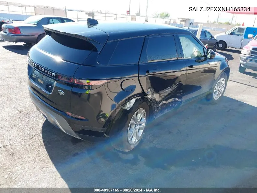 2022 Land Rover Range Rover Evoque S VIN: SALZJ2FXXNH165334 Lot: 40157165