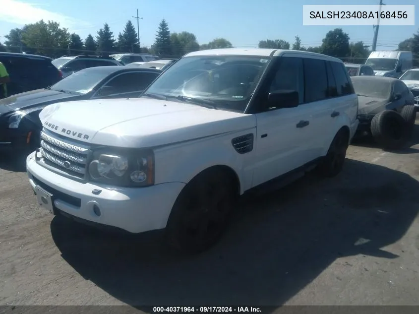 2008 Land Rover Range Rover Sport Supercharged VIN: SALSH23408A168456 Lot: 40371964