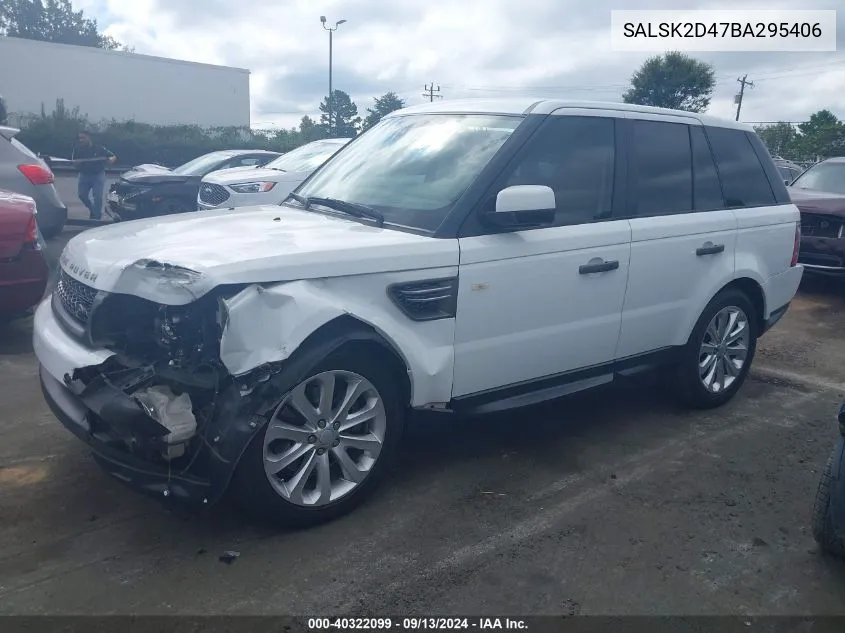 2011 Land Rover Range Rover Sport Hse Lux VIN: SALSK2D47BA295406 Lot: 40322099