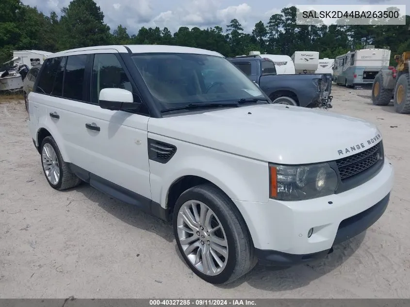 2011 Land Rover Range Rover Sport Lux VIN: SALSK2D44BA263500 Lot: 40327285