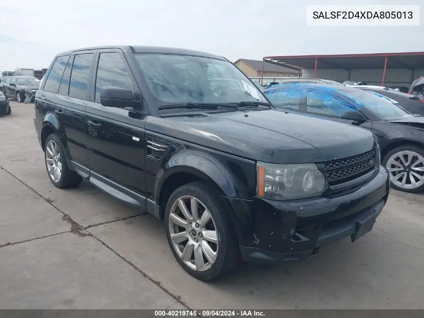 2013 Land Rover Range Rover Sport Hse VIN: SALSF2D4XDA805013 Lot: 40219745