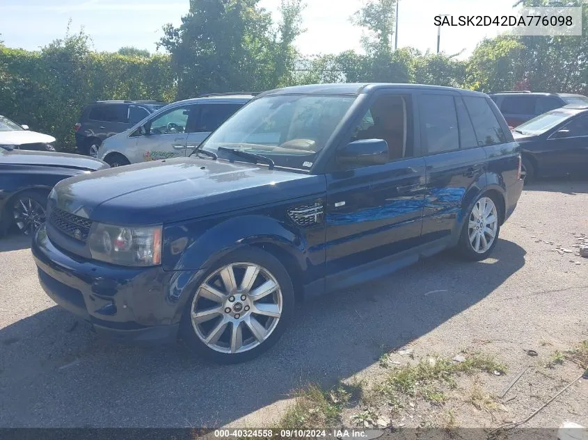 SALSK2D42DA776098 2013 Land Rover Range Rover Sport Hse