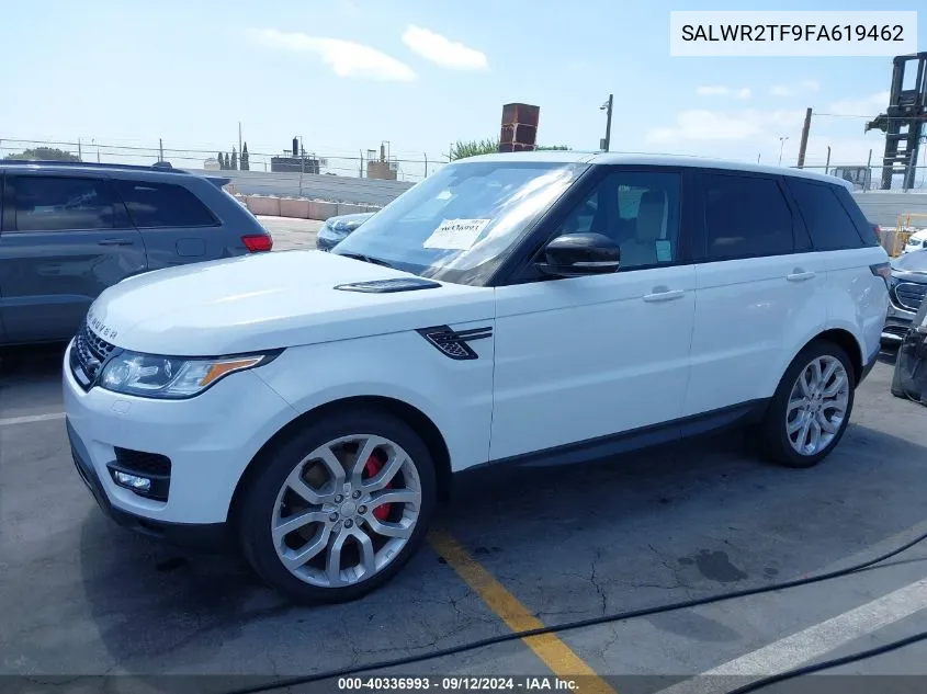 2015 Land Rover Range Rover Sport 5.0L V8 Supercharged VIN: SALWR2TF9FA619462 Lot: 40336993