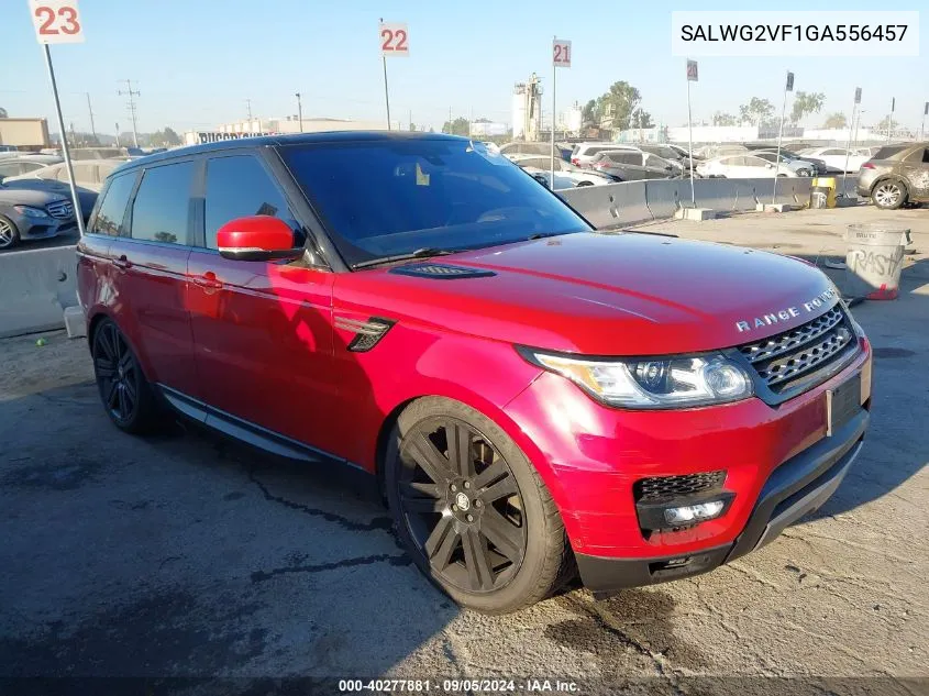 2016 Land Rover Range Rover Sport 3.0L V6 Supercharged Se VIN: SALWG2VF1GA556457 Lot: 40277881