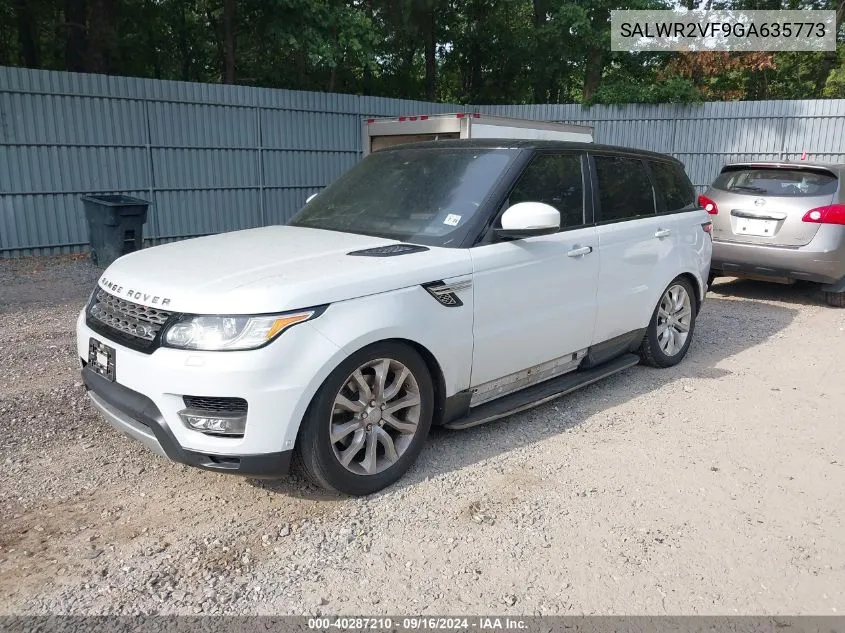 SALWR2VF9GA635773 2016 Land Rover Range Rover Sport 3.0L V6 Supercharged Hse