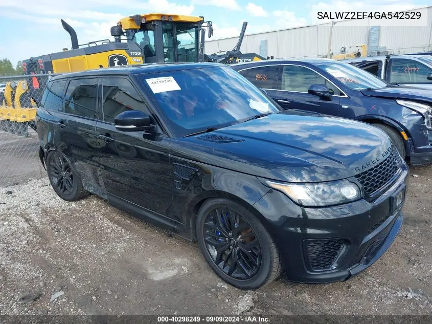 SALWZ2EF4GA542529 2016 Land Rover Range Rover Sport 5.0L V8 Supercharged Svr