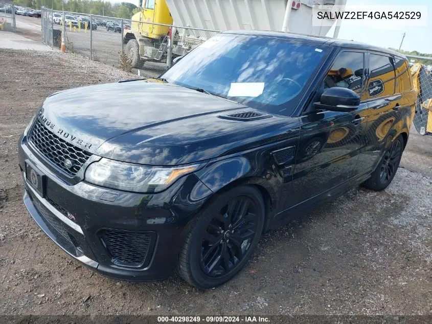 SALWZ2EF4GA542529 2016 Land Rover Range Rover Sport 5.0L V8 Supercharged Svr