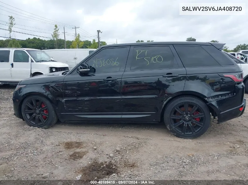 SALWV2SV6JA408720 2018 Land Rover Range Rover Sport Hse Dynamic