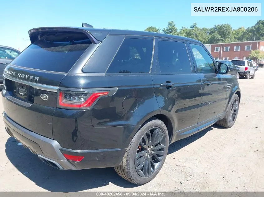 2018 Land Rover Range Rover Sport Supercharged/Supercharged Dynamic VIN: SALWR2REXJA800206 Lot: 40262458