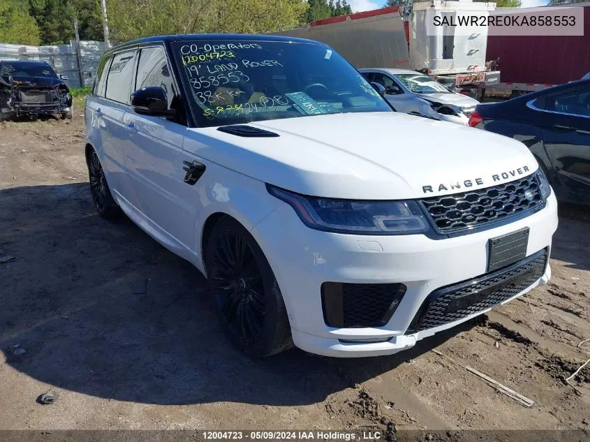 SALWR2RE0KA858553 2019 Land Rover Range Rover Sport