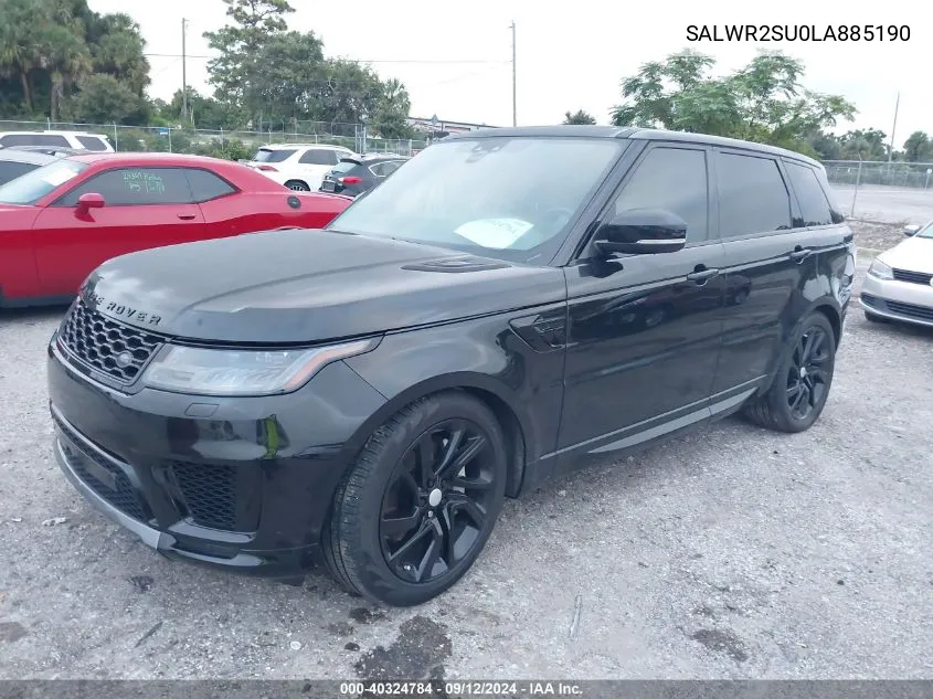 SALWR2SU0LA885190 2020 Land Rover Range Rover Sport Hse