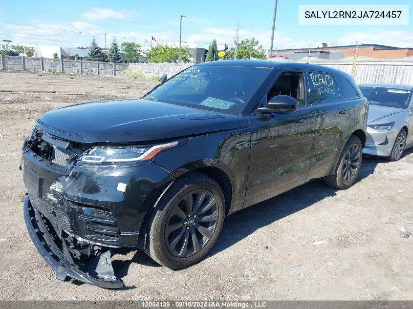 2018 Land Rover Range Rover Velar VIN: SALYL2RN2JA724457 Lot: 12054139